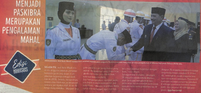 Menjadi Paskibraka Merupakan Pengalaman Mahal