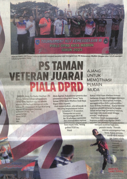 PS Taman Veteran Juarai Piala DPRD, Ajang Untuk Memotivasi Pemain Muda