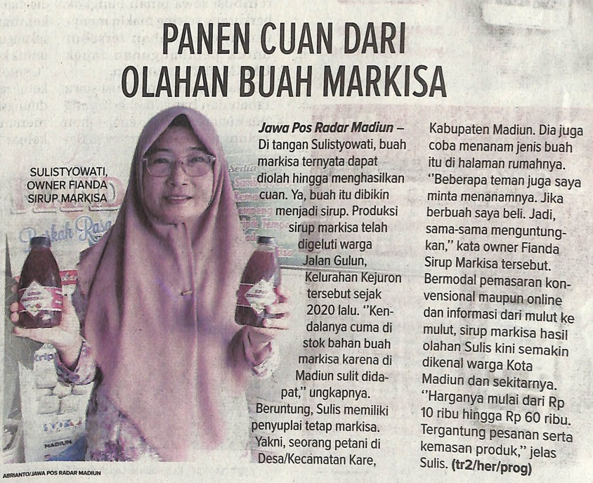 Panen Cuan Dari Olahan Buah Markisa