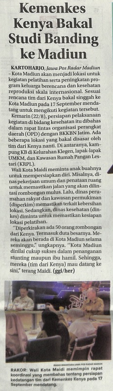 Kemenkes Kenya Bakal Studi Banding ke Madiun