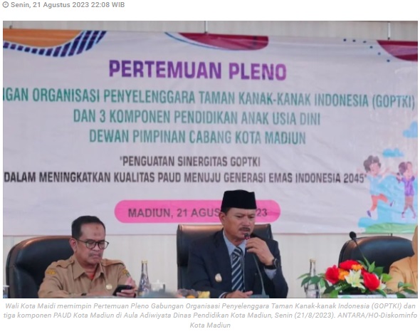 Kota Madiun prioritaskan pendidikan anak untuk generasi emas 2045
