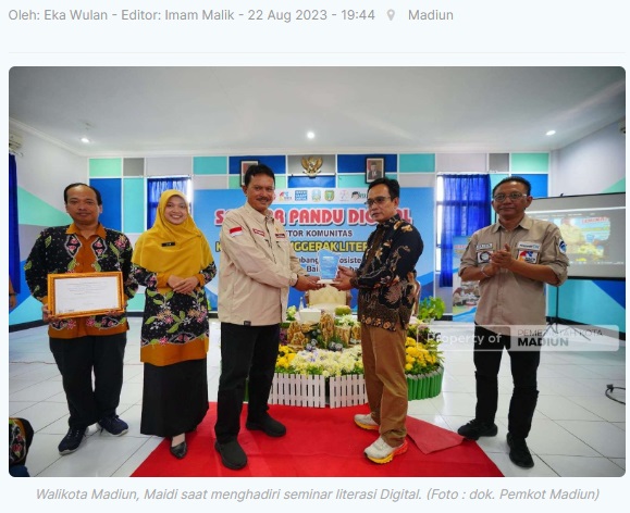 Pemkot Madiun Perkuat Literasi Digital ke Masyarakat
