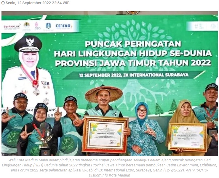 HLH 2022, Pemkot Madiun raih empat penghargaan