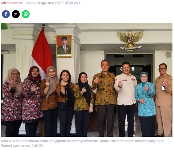 Republik Kenya Ingin Belajar KB di Kota Madiun, Maidi: Kami Siap Menyambut