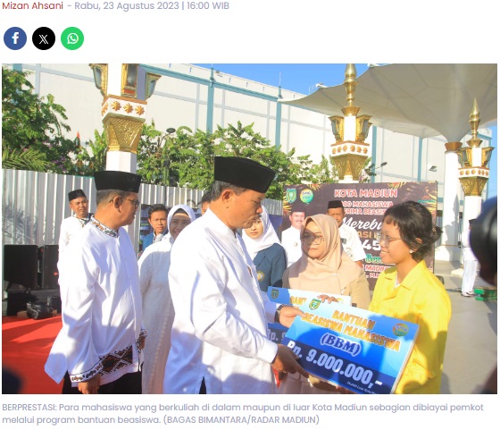 463 Mahasiswa Kota Madiun Bersaing Dapatkan Bantuan Beasiswa