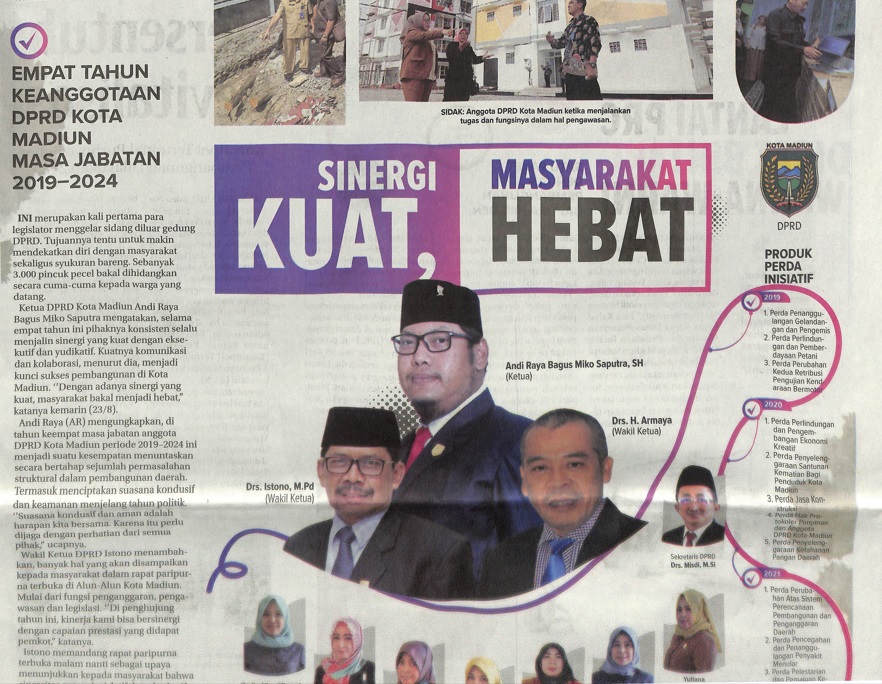 Empat Tahun Keanggotaan DPRD Kota Madiun Masa Jabatan 2019-2024