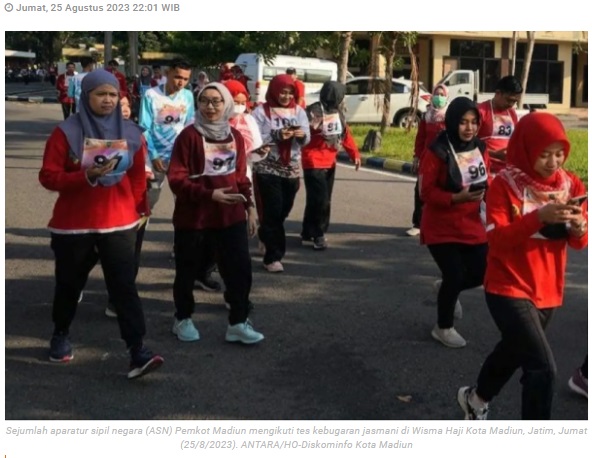 Dinkes Kota Madiun ukur tingkat kebugaran ASN guna optimalkan layanan