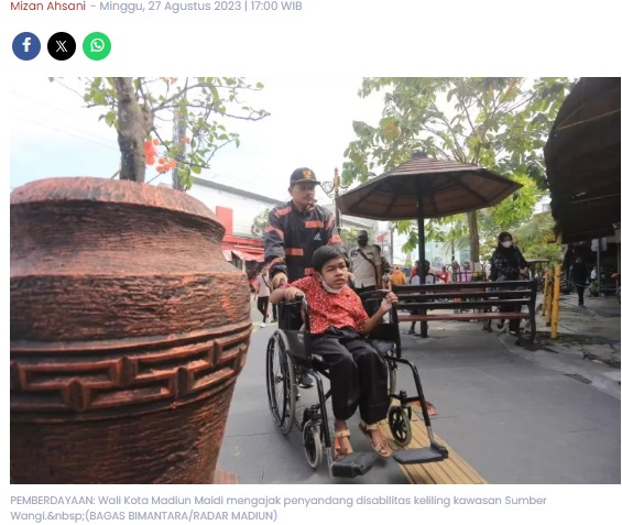 Pemberdayaan Sosial Pemkot Madiun: Disabilitas Diberdayakan, Lansia Ngebrok Dirawat