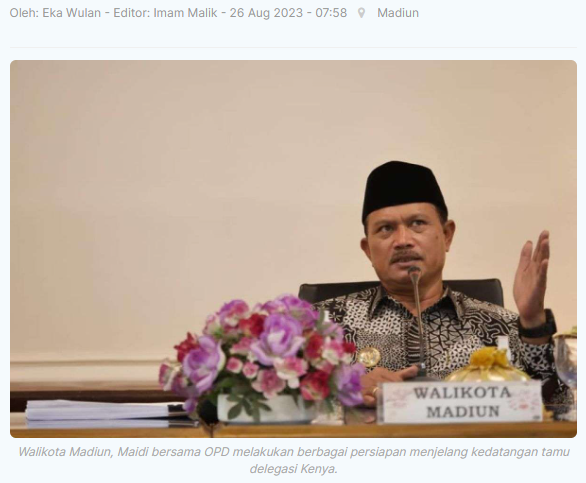 Pemkot Madiun Lakukan Persiapan Jelang Kunjungan Delegasi Kenya