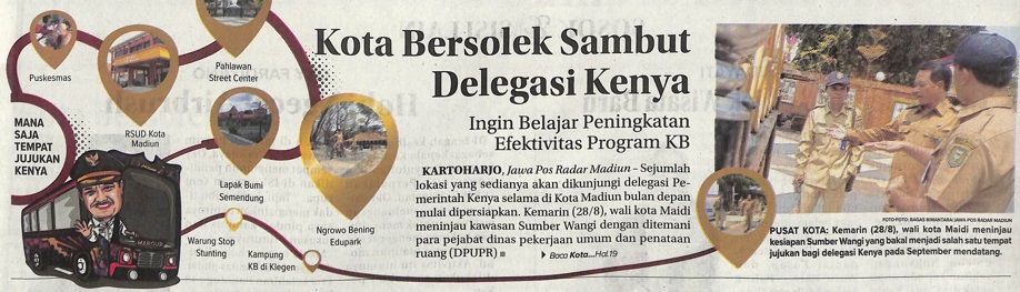 Kota Bersolek Sambut Delegasi Kenya, Ingin Belajar Peningkatan Efektivitas Program KB