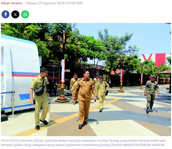 Kota Madiun Bersolek Sambut Delegasi Kenya, Ini Tempat yang Akan Dikunjungi