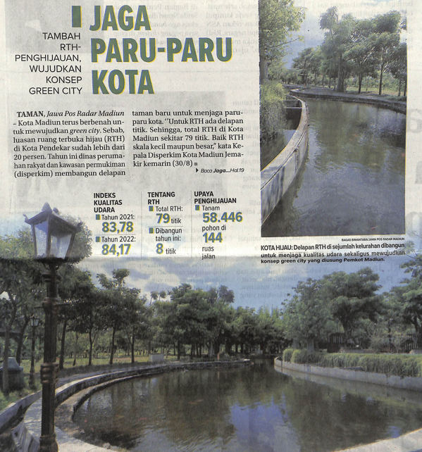 Jaga Paru-Paru Kota, Tambah RTH-Penghijauan, Wujudkan Konsep Green City