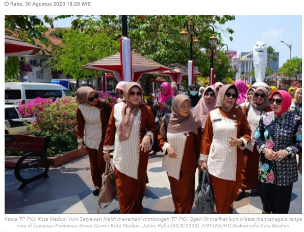 Pemkot Madiun promosikan ikon wisata ke PKK Ogan Ilir