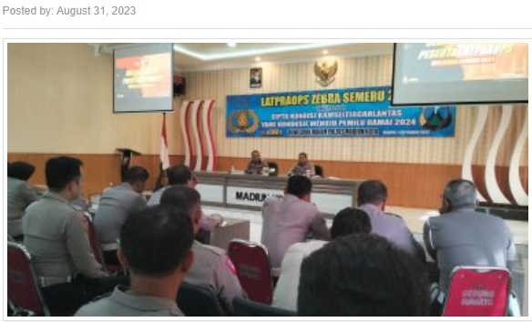 Polresta Madiun Kota Gelar Latpra Ops Zebra Semeru 2023