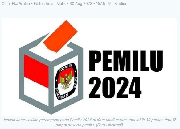 Keterwakilan Perempuan Bacaleg di Kota Madiun Lebih 30 Persen