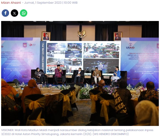 Membanggakan, Penanganan Stunting Kota Madiun Dipuji Kemendagri