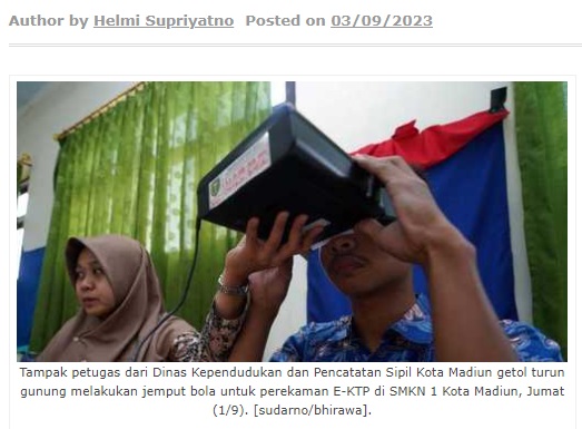 Agar Pemilih Pemula Bisa Salurkan Hak Suara, Dukcapil Kota Madiun Rekam E-KTP Jemput Bola