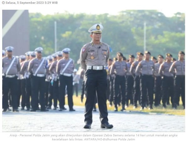 Polres Madiun Kota gelar Operasi Zebra Semeru tekan kecelakaan