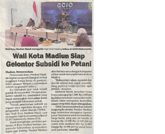Wali Kota Madiun Siap Gelontor Subsidi ke Petani