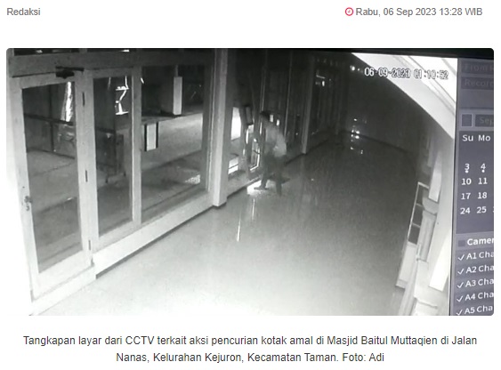 Waspada! Aksi Pencurian Marak Terjadi di Kecamatan Taman Madiun