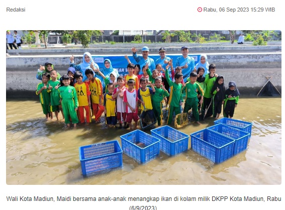 Tekan Stunting, Walikota Madiun Ajak Anak Gemar Makan Ikan