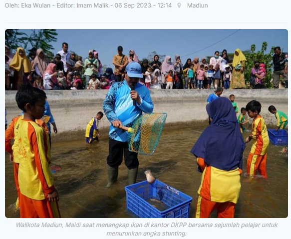 Turunkan Angka Stunting, Walikota Dorong Anak Gemar Makan Ikan