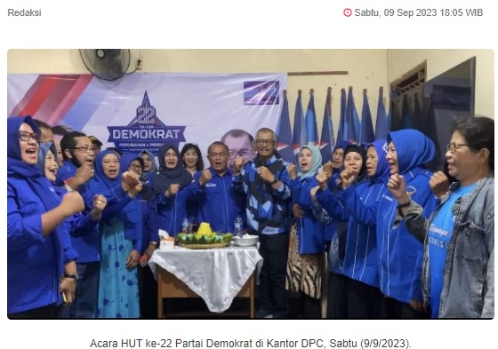 HUT ke-22, DPC Demokrat Kota Madiun Solid Dukung Maidi