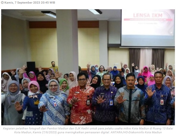 Pemkot Madiun gandeng OJK Kediri beri pelatihan fotografi produk IKM