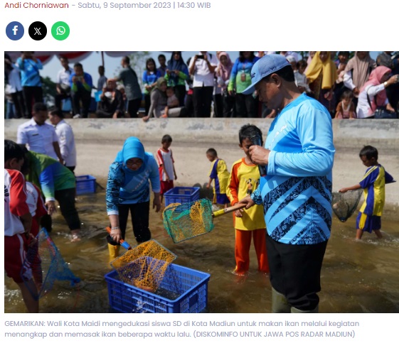 Maidi Ajak Anak-Anak Gemar Makan Ikan