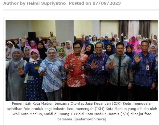 Puluhan Pelaku Usaha Ikuti Pelatihan Foto Produk di Balai Kota Madiun