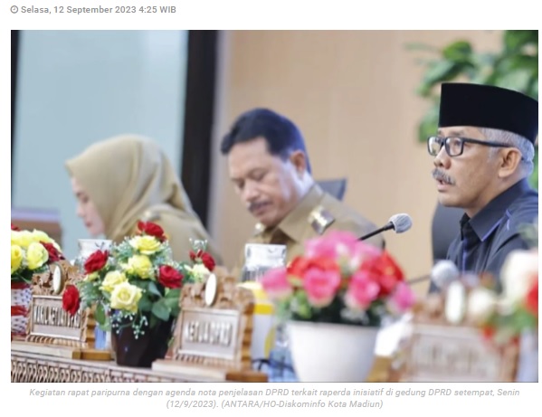 Pemkot Madiun dukung pembentukan tiga raperda inisiatif DPRD