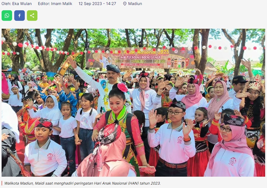 Peringati HAN, Walikota Serius Siapkan Generasi Emas 2045