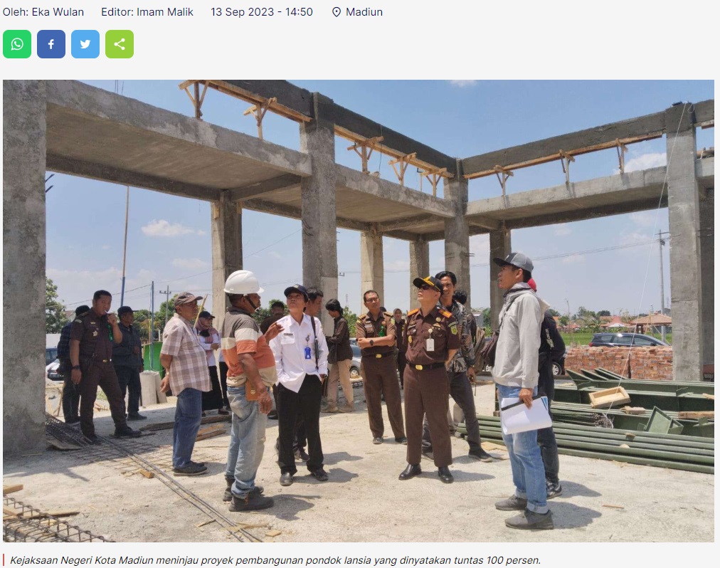 Kejaksaan Cek Pondok Lansia, Pastikan Pembangunan Tuntas