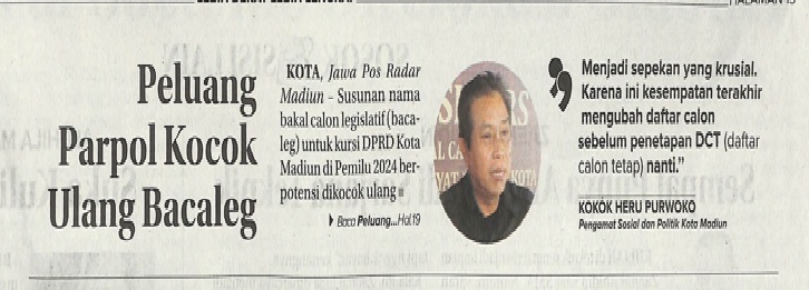 Peluang Parpol Kocok Ulang Bacaleg