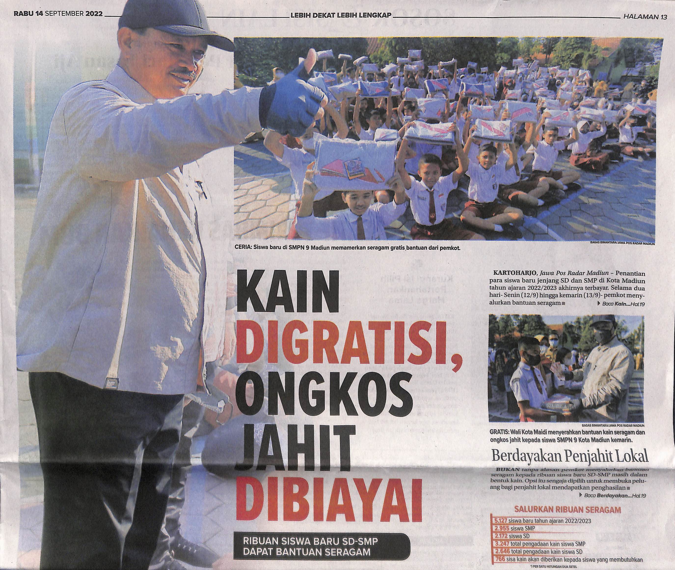Berdayakan Penjahit Lokal