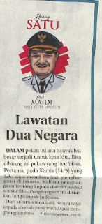 Ruang Satu, Lawatan Dua Negara