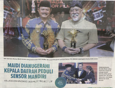Maidi Dianugerahi Kepala Daerah Peduli Sensor Mandiri, Kelurahan Winongo Jadi Pilot Project LSF
