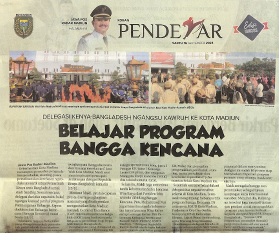 Delegasi Kenya-Bangladesh Ngangsu Kawruh Ke Kota Madiun, Belajar Program Bangga Kencana