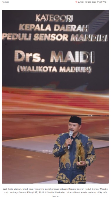 Dianugerahi LSF 2023, Ini Ternyata yang Dilakukan Walikota Madiun
