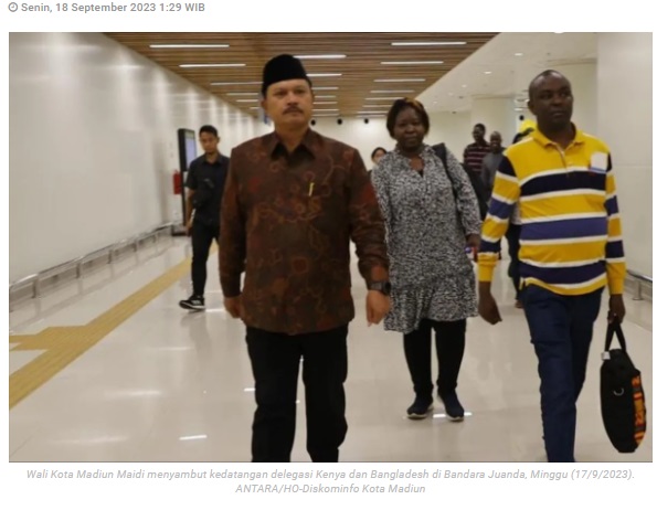Delegasi Kenya dan Bangladesh tiba di Madiun ikuti pelatihan kesehatan