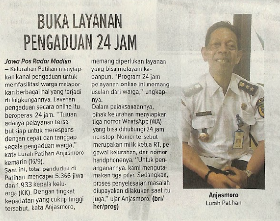 Buka Layanan Pengaduan 24 Jam