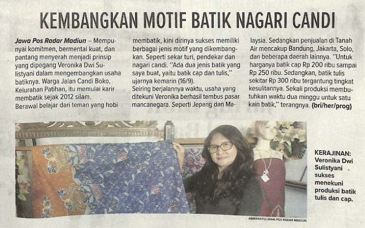 Kembangkan Motif Batik Nagari Candi