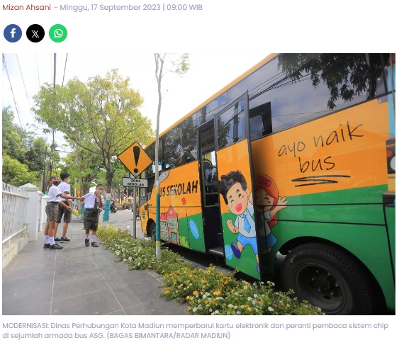 Meski Diminati, Pemkot Madiun belum Berniat Tambah Angkutan Sekolah Gratis