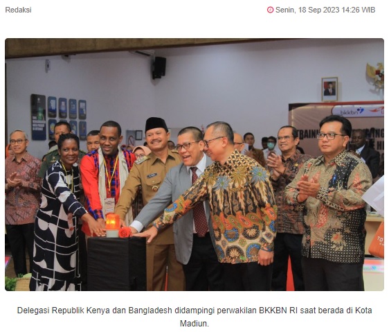 Sukses Program Kesehatan Reproduksi, Kenya dan Bangladesh Belajar di Kota Madiun