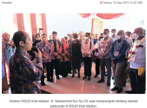 Delegasi Kenya dan Bangladesh Terkesan Dengan Standar Kesehatan RSUD Kota Madiun