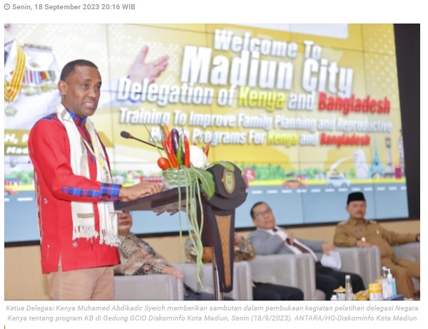 Program KB dan stunting jadi fokus kunjungan delegasi Kenya-Bangladesh di Madiun