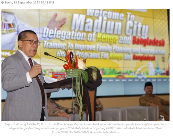 BKKBN nilai Kota Madiun berhasil jadi pusat keunggulan program KB