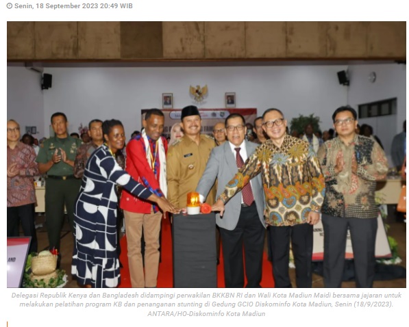 Unggul di program kependudukan jadi alasan delegasi Kenya pilih Kota Madiun