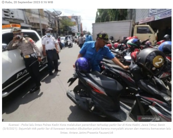 Satgas Saber Pungli Kota Madiun razia parkir ilegal