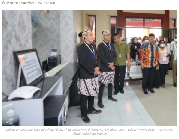 Delegasi Kenya-Bangladesh studi tiru KB pascapersalinan di RSUD Madiun